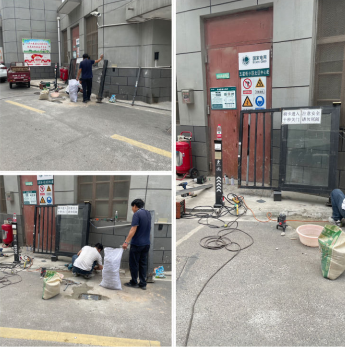 修復(fù)大門除隱患，確保住戶安全出行