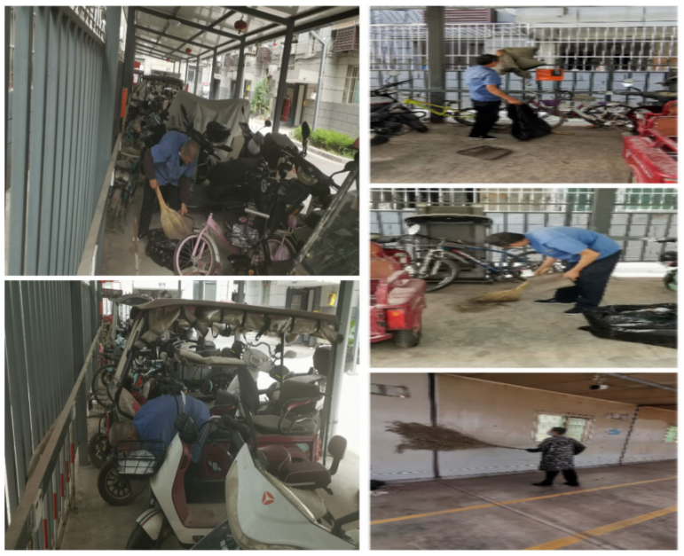 清理車(chē)棚衛(wèi)生，共筑整潔家園